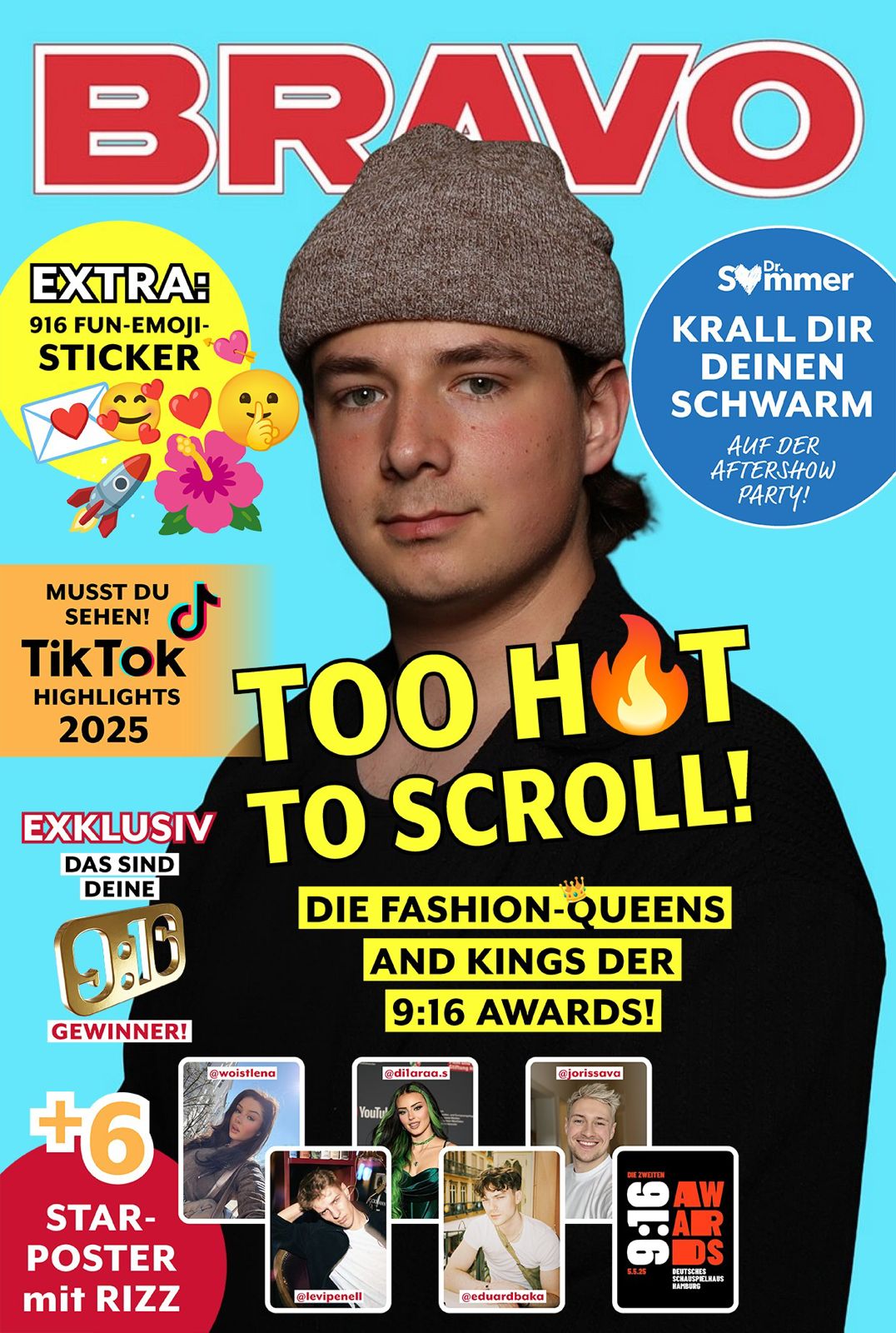 Magazin-Cover – Gast als Titelseite