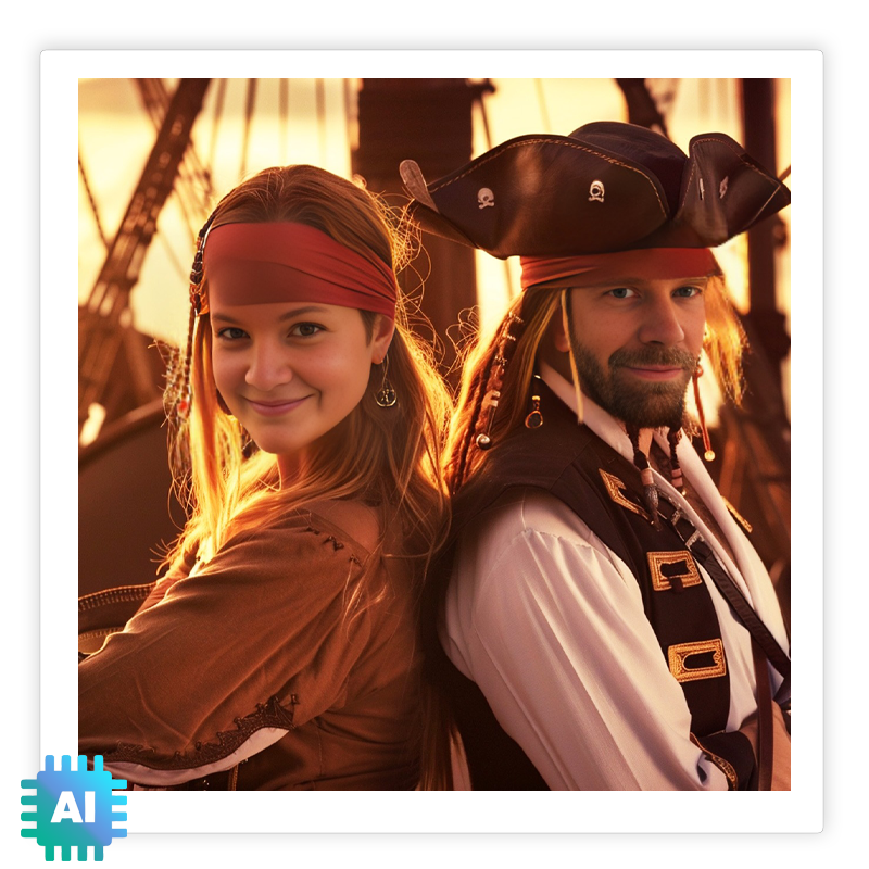 KI Fotobox Multi Face-Swap Piraten