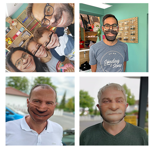 Personalisiertes Gesichtsmaske Mit Foto - Wiederverwendbare Scherzmaske Für Partys